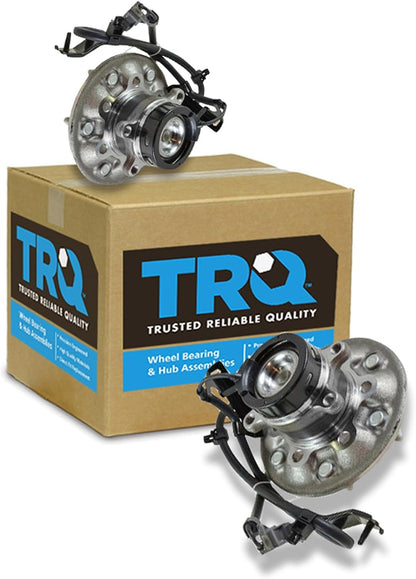 TRQ Front Left and Right Wheel Bearing and Hub Assembly Set 2 Piece Compatible with 04-08 Chevrolet Colorado RWD 04-05 GMC Canyon SLE RWD 06-08 Canyon RWD 2006 Isuzu i-280 07-08 i-290 07-08 i-370 RWD