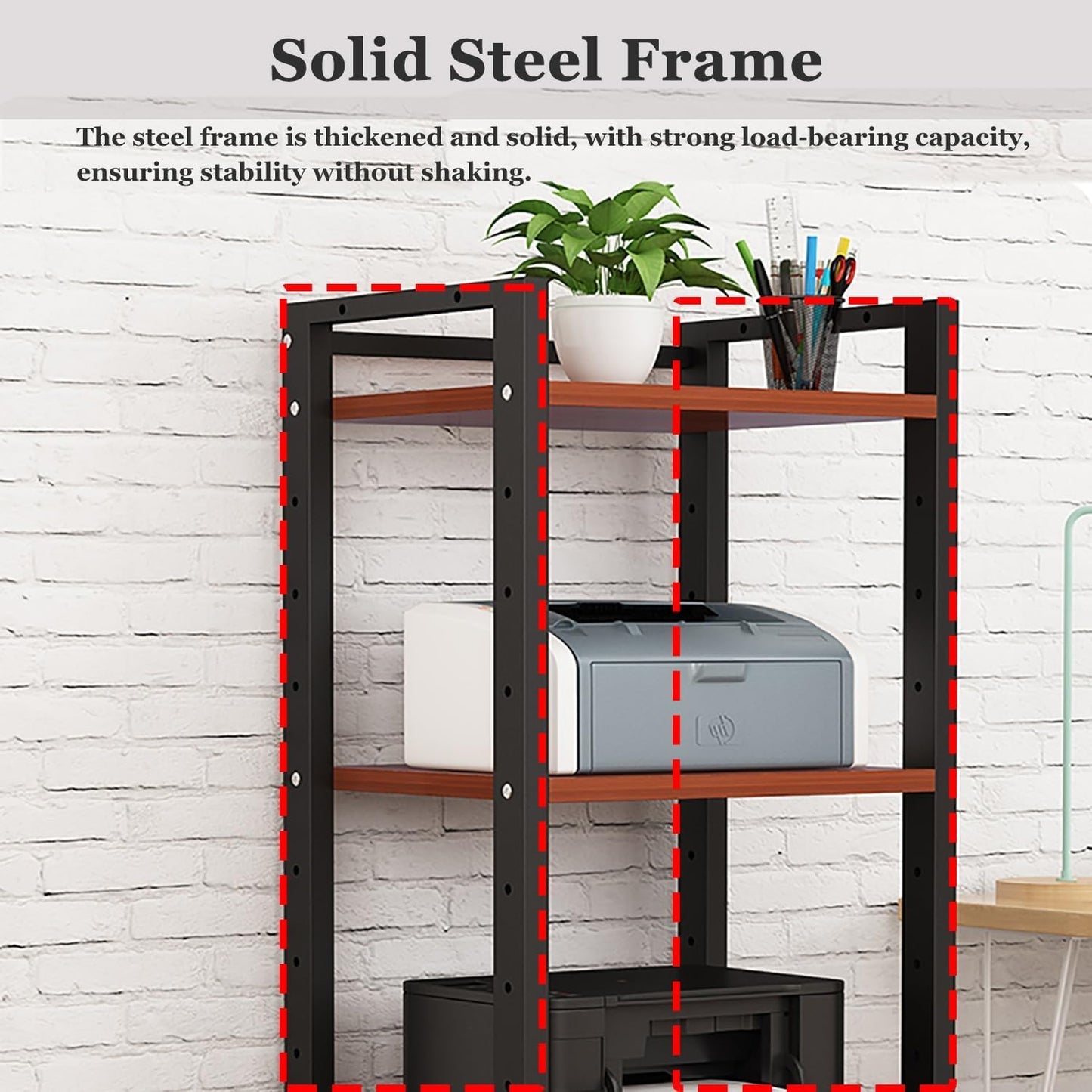 5 6 7 Tier AV Media Cabinet Stand, 4.6FT Tall Audio Tower Rack, Corner TV Stand with Adjustable Shelf, Modern Stereo Racks and Stands for Living, Gaming, Recording Room(Black-2, 6 Tier)