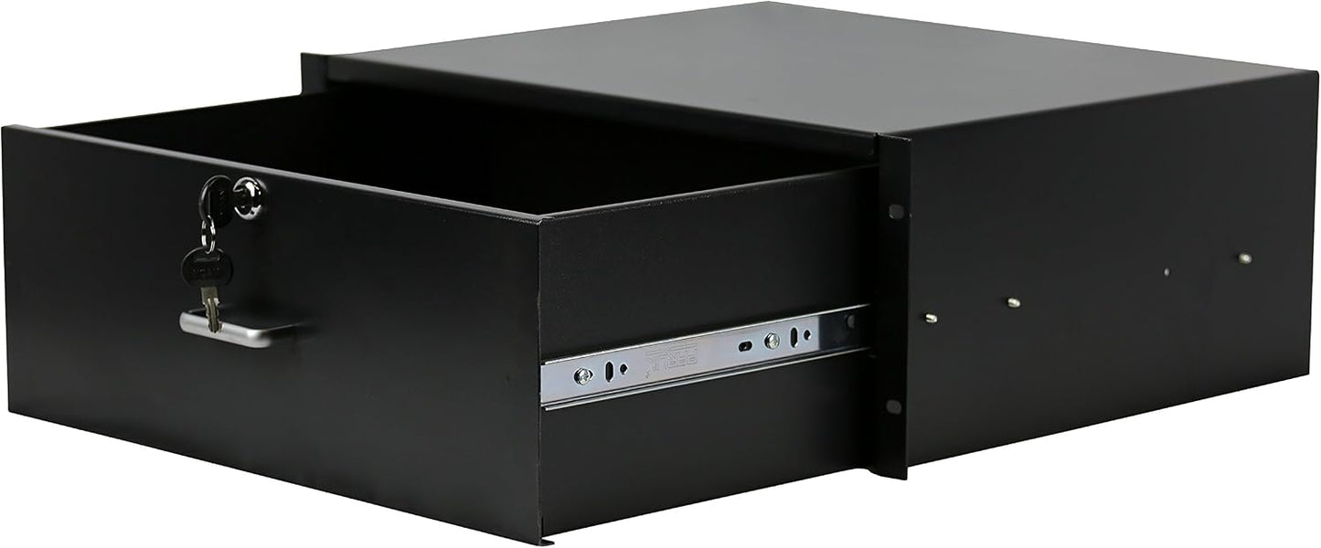 Open Rack 15U 4 Post Open Frame 19-Inch Data Network Desktop Server/Audio Rack (20U, 17' Deep)