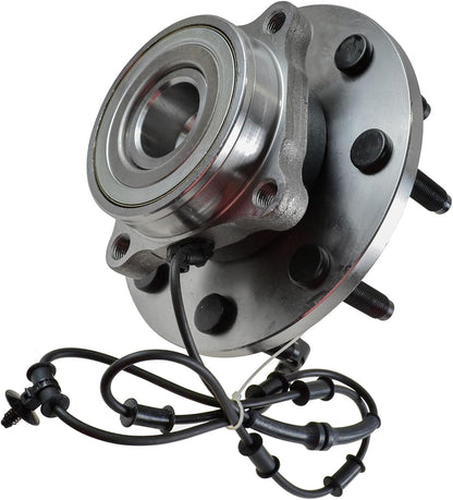 TRQ Front Left and Right Wheel Bearing and Hub Assembly Set 2 Piece Compatible with 2006-2008 Dodge Ram 1500 4 Wheel Drive 8 Lug Wheels 2006-2008 Ram 2500 2006-2008 Ram 3500
