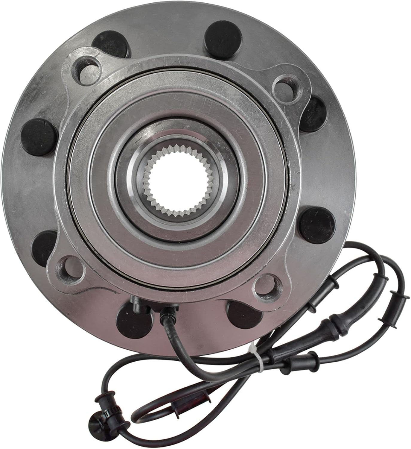 TRQ Front Left and Right Wheel Bearing and Hub Assembly Set 2 Piece Compatible with 2006-2008 Dodge Ram 1500 4 Wheel Drive 8 Lug Wheels 2006-2008 Ram 2500 2006-2008 Ram 3500