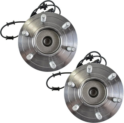 TRQ Front Left and Right Wheel Bearing and Hub Assembly Set 2 Piece Compatible with 2002-2006 Ford Expedition Rear Wheel Drive 2002-2006 Lincoln Navigator Rear Wheel Drive