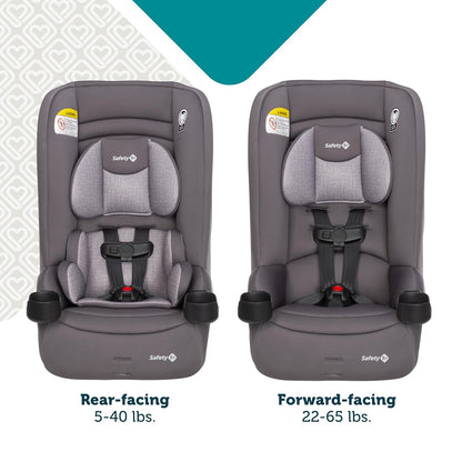 Safety 1st Jive 2-in-1 Convertible Car Seat, Rear Facing Car Seats for Babies (5-40 lbs, 19-40'), Forward Facing Carseat for Toddlers (22-65 lbs, 29-49'), Night Horizon